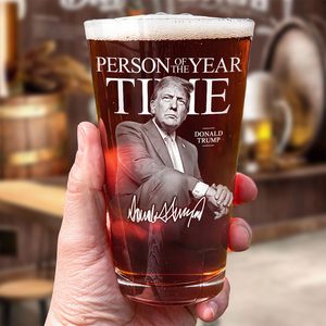 Trump's Time Person of the Year Print Beer Glass HA75 64194