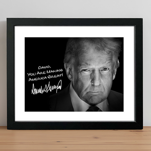 Personalized President Donald Trump Autographed Picture Frame HA75 64324