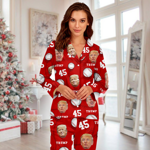 Custom Trump Face And Name Baseball Pajamas LM32 63943