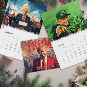 Trump 2025 Wall Calendar, Gift for Trump Supporter N369 LM32 65067