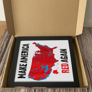 Make America Red Again Picture Frame Gift for Trump Lovers HA75 67098