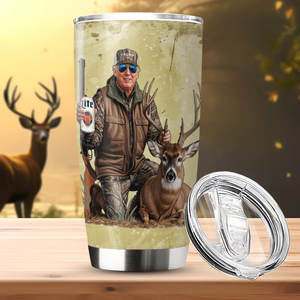 Deer Hunting with Trump - Gear Up with Patriotic Hunting Fat Tumbler LM32 63863