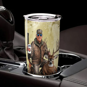 Deer Hunting with Trump - Gear Up with Patriotic Hunting Fat Tumbler LM32 63863