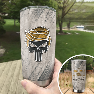 Patriotic Trump MAGA 47 Punisher Fat Tumbler LM32 63997