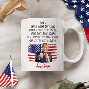 Trump Boyfriend For Him Funny Birthday Anniversary Valentine Christmas White Mug HO82 65526