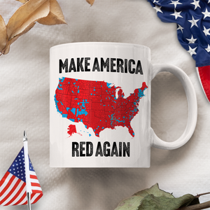 Make America Red Again White Mug Gift for Trump Lovers HA75 67086