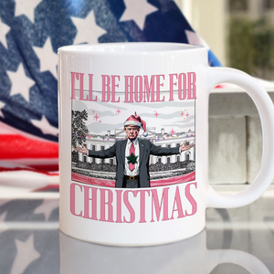 Trump I'll Be Home for Christmas, White House Mug HA75 63780