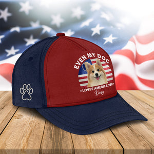 Custom Photo Even My Dogs Love America 250 Classic Cap HO82 900014
