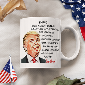 Custom Husband Name With Funny Trump White Mug HO82 65544