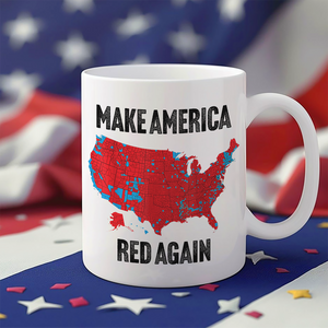 Make America Red Again White Mug Gift for Trump Lovers HA75 67086