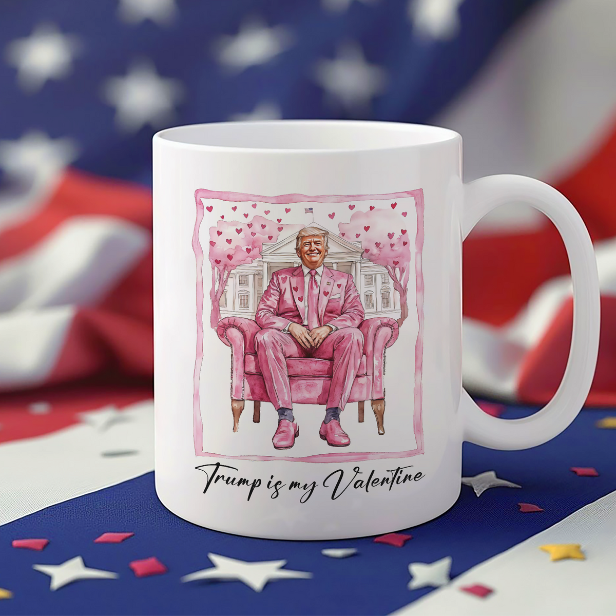 Trump Is My Valentine Retro Shirt – Make Valentine’s Great Again White Mug LM32 65033