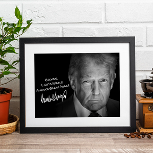 Personalized President Donald Trump Autographed Picture Frame HA75 64324