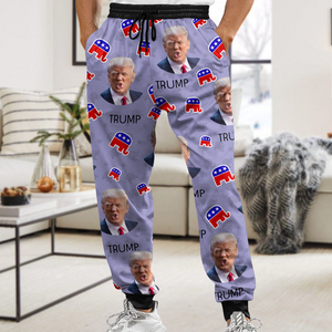 Custom Trump Portrait Christmas Gift Sweatpants HO82 65446