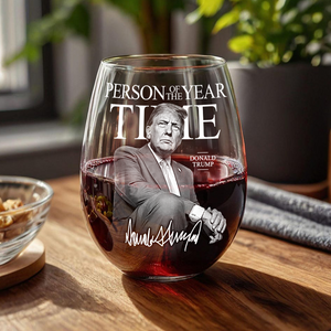 Trump's Time Person of the Year Wine Glass MAGA Gift HA75 67210