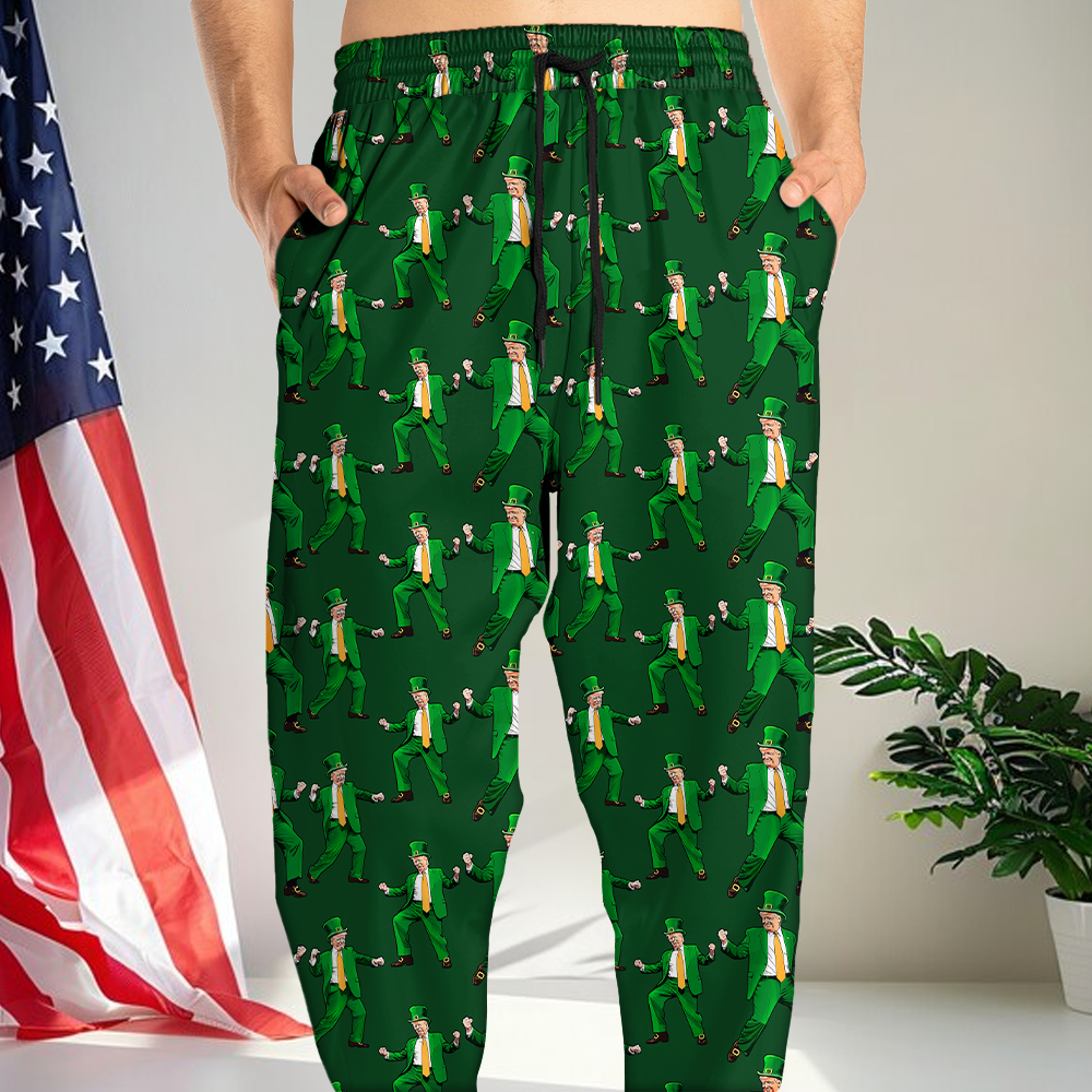 Personalized Trump St Patrick's Day Dancing Sweatpants Gift For Trump Lovers N304 HO82 65600