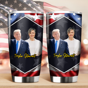 Custom Photo Trump Stand With My Mom, My Dad For Mother's Day Fat Tumbler LM32 65317