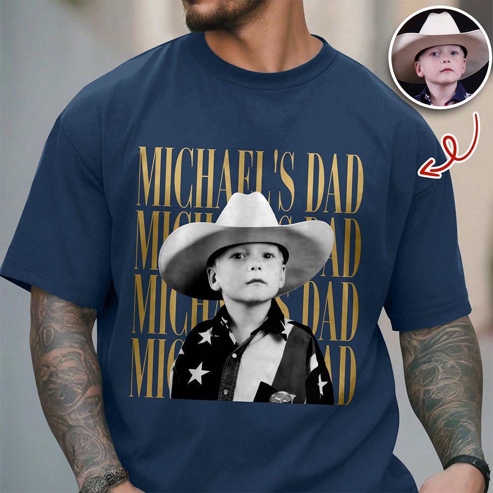 Personalized Vintage Photo Dad, Mom Comfort Shirt HA75 921446