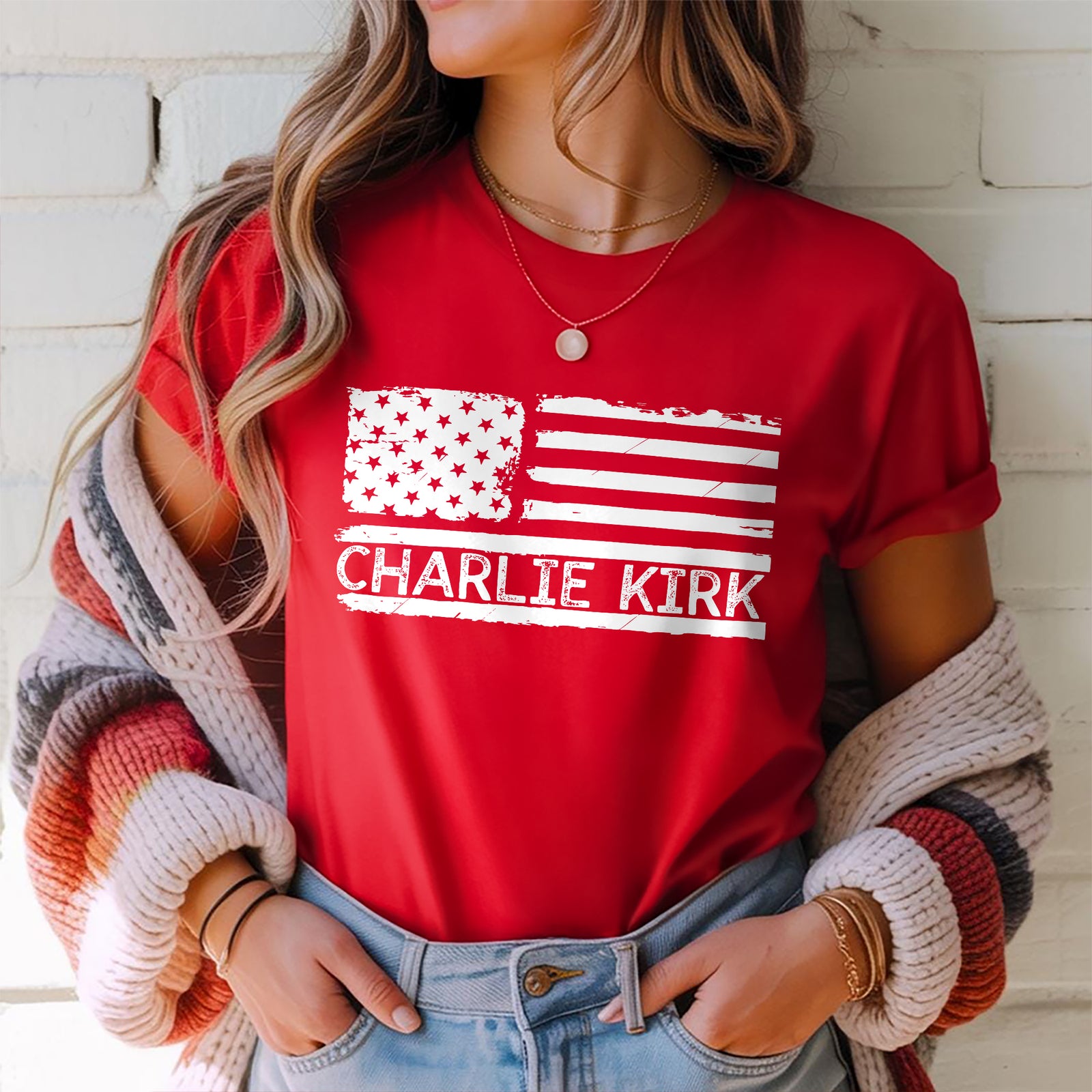 Charlie Kirk Memorial Dark Shirt HA75 644115