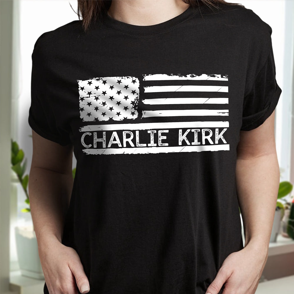 Charlie Kirk Memorial Dark Shirt HA75 644115
