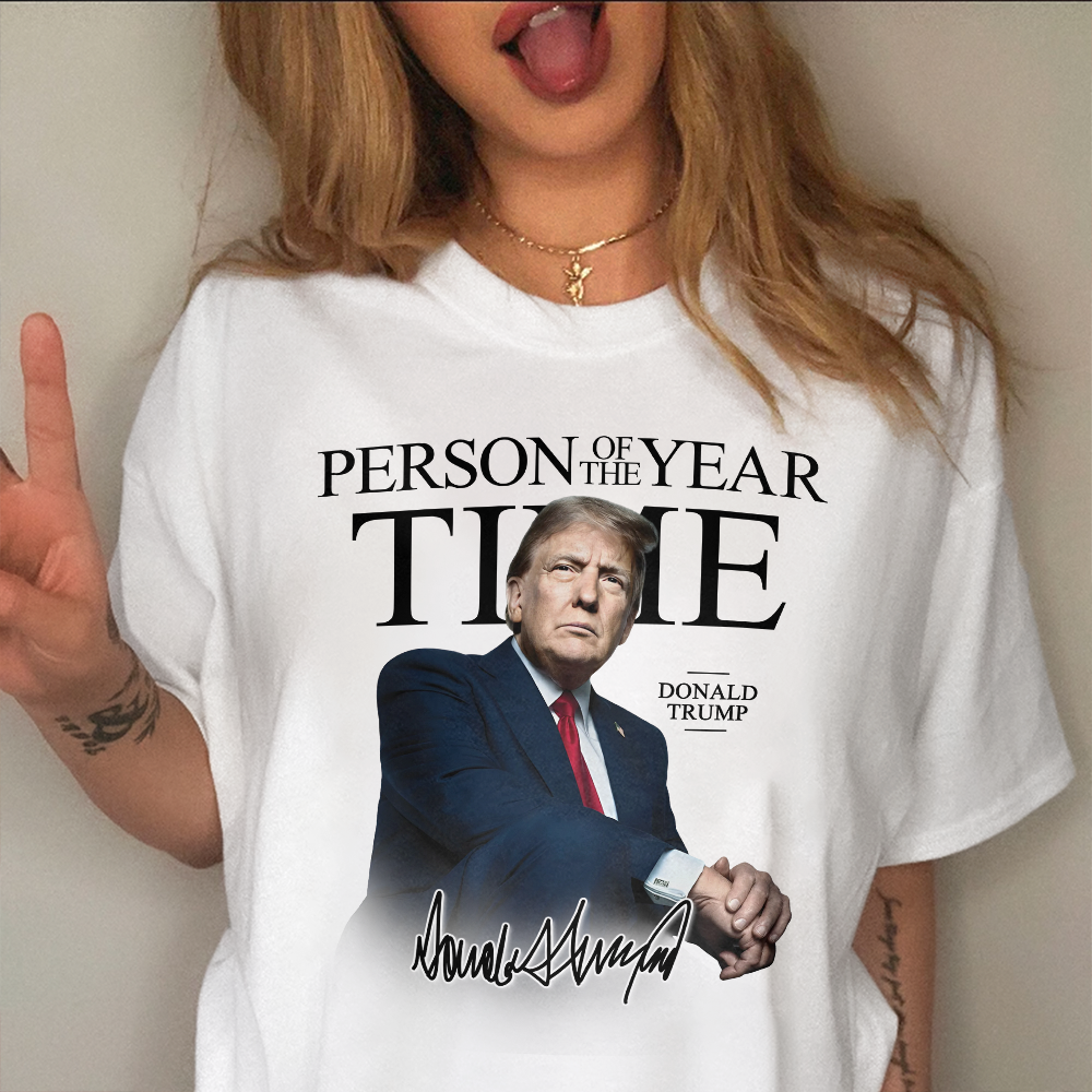 Trump's Time Person of the Year Bright Shirt HA75 64204