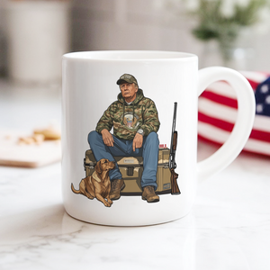 Trump Hunting Gear: Buck Around and Find Out White Mug LM32 63837