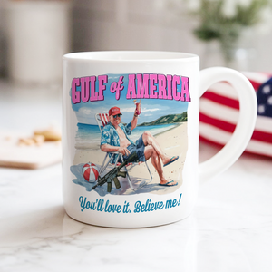 Trump's Gulf of America Comeback Tour: Join In White Mug LM32 65295