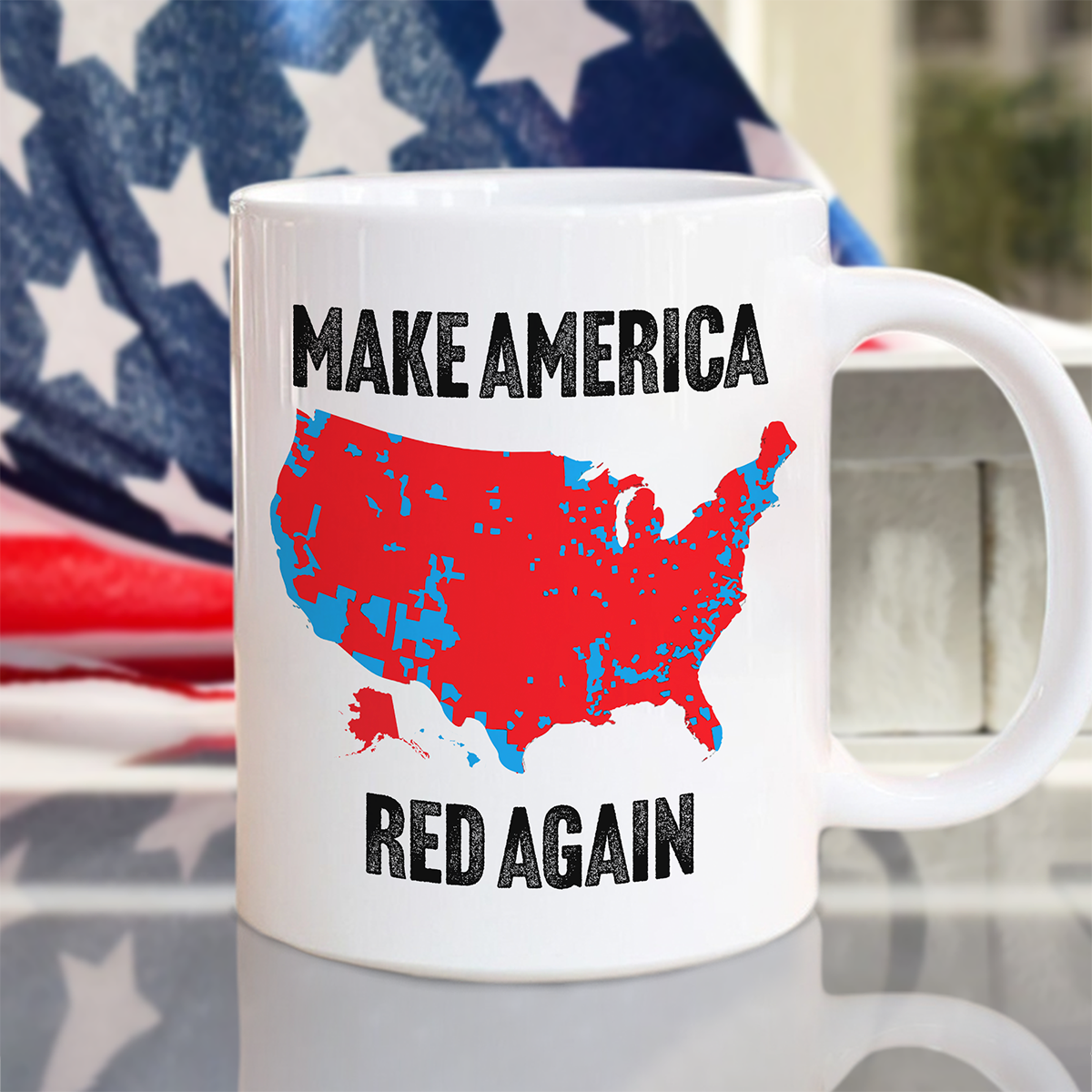 Make America Red Again White Mug Gift for Trump Lovers HA75 67086