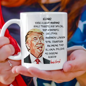 Custom Husband Name With Funny Trump White Mug HO82 65544