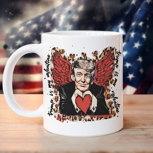 Funny Trump Leopard Valentine White Mug LM32 65231