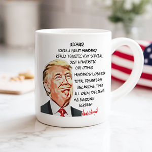 Custom Husband Name With Funny Trump White Mug HO82 65544