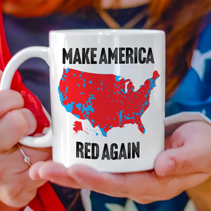 Make America Red Again White Mug Gift for Trump Lovers HA75 67086