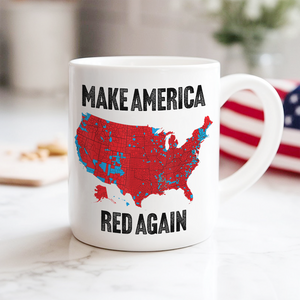 Make America Red Again White Mug Gift for Trump Lovers HA75 67086