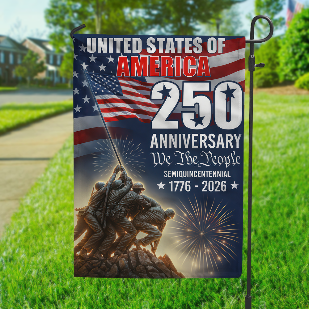 250 Years of America 1776 2026 We The People Patriotic Garden Flag CH07 896978