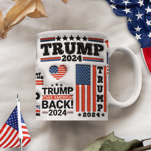 Donald Trump Keep America Great Conservative Lets Go Brandon Patriot 3D Inflated Effect Printed Mug HO82 65412