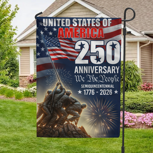 250 Years of America 1776 2026 We The People Patriotic Garden Flag CH07 896978
