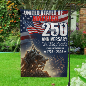 250 Years of America 1776 2026 We The People Patriotic Garden Flag CH07 896978