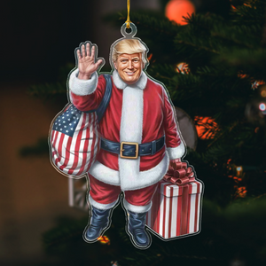 Trump Santa The Greatest Human Being Acrylic Ornament, Holiday Decor For Trump Fans HA75 63812