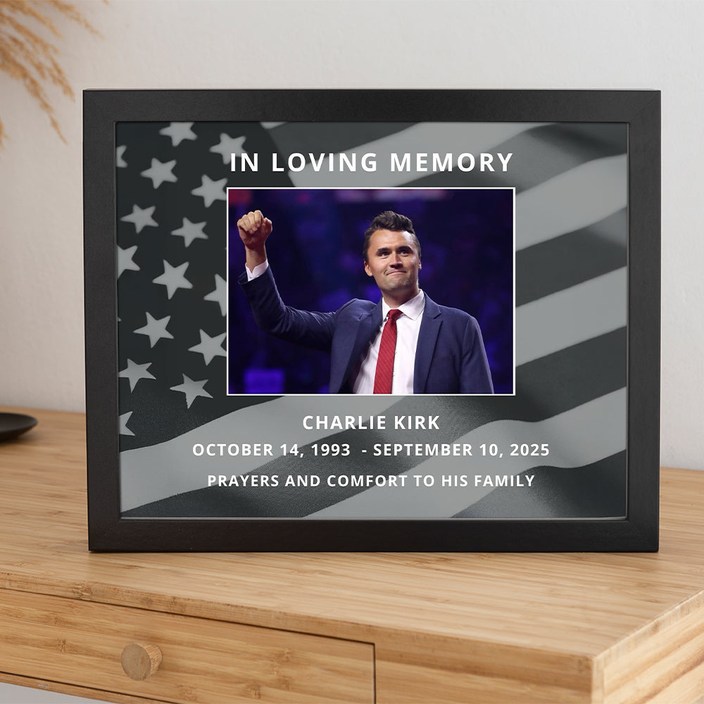 In Loving Memory Charlie Kirk Memorial Picture Frame TH10 64461