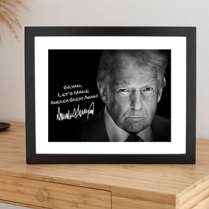 Personalized President Donald Trump Autographed Picture Frame HA75 64324