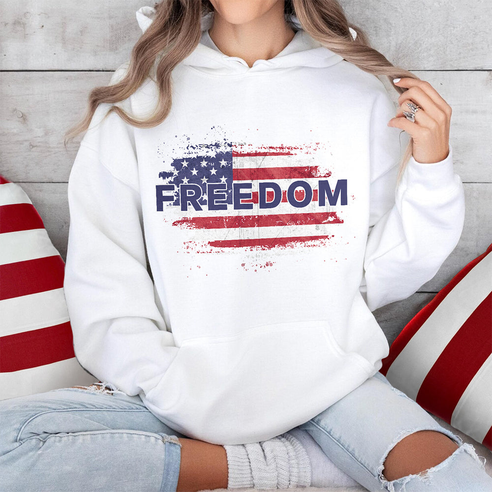 FREEDOM America Flag - Charlie Kirk Memorial Bright Shirt CH07 67588