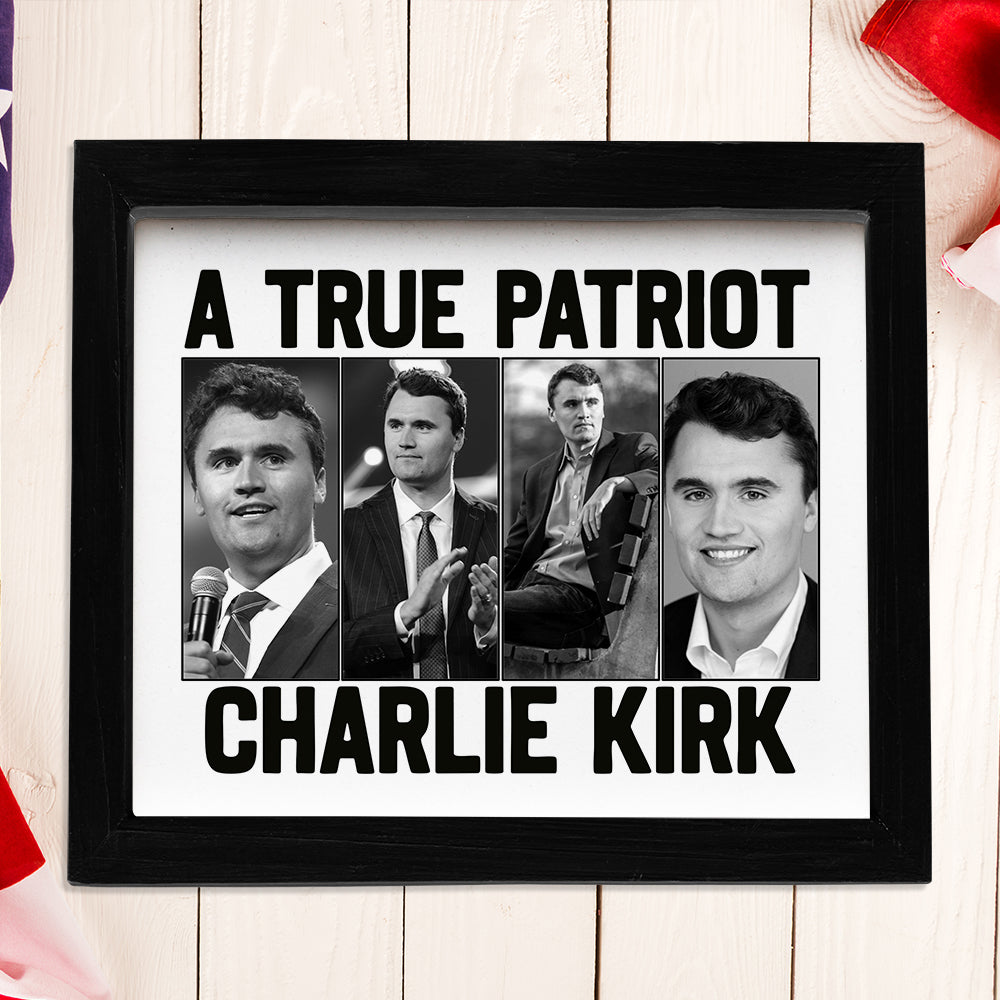 Justice for Charlie Kirk - Prayers Up for Charlie Picture Frame HA75 64486