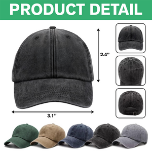 Charlie Kirk Memorial Washed Denim Baseball Cap HA75 64462