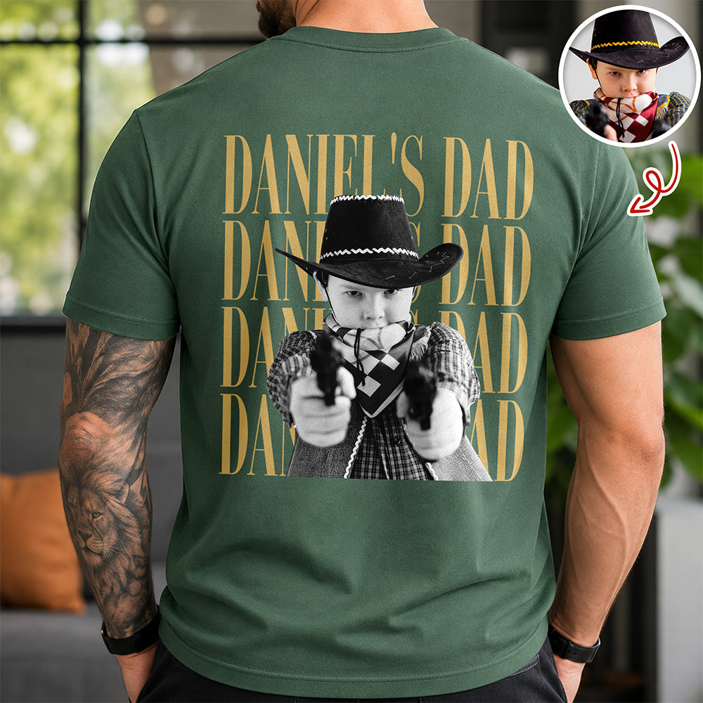 Personalized Vintage Photo Dad, Mom, Grandpa, Grandma Family Comfort Shirt Back HA75 921298