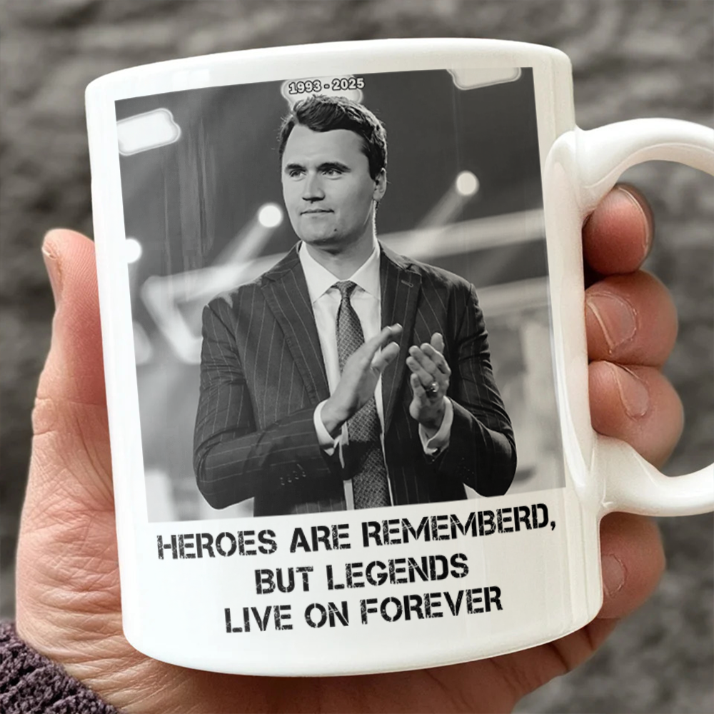 Pray For Charlie Kirk - Legends Live On Forever White Mug LM32 65405