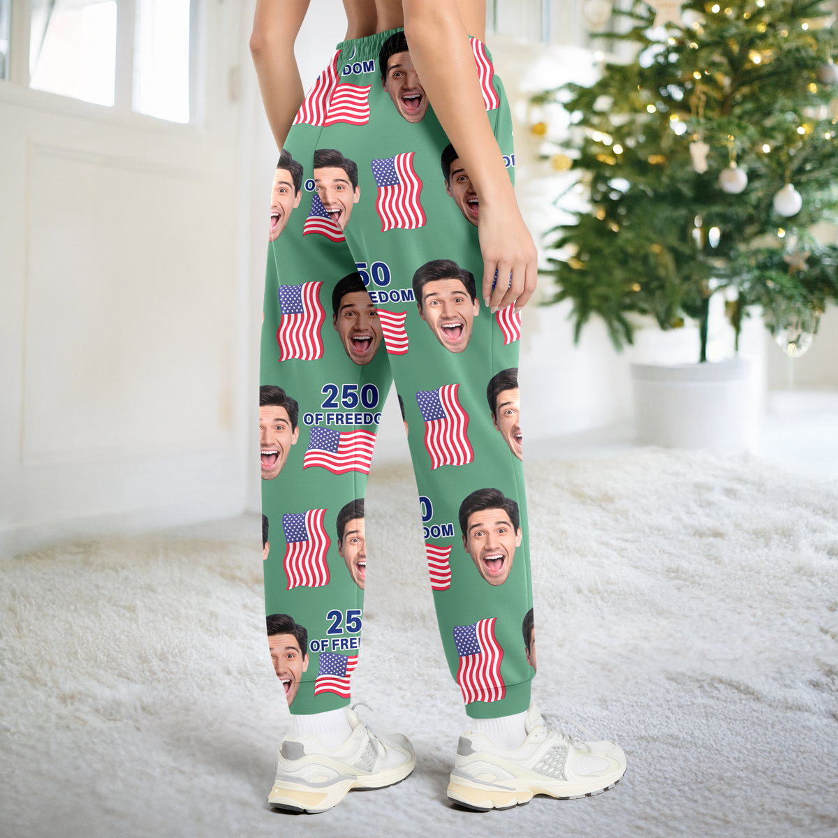 Custom Photo With Trump America 250 Years Politics Sweatpants LM32 895845