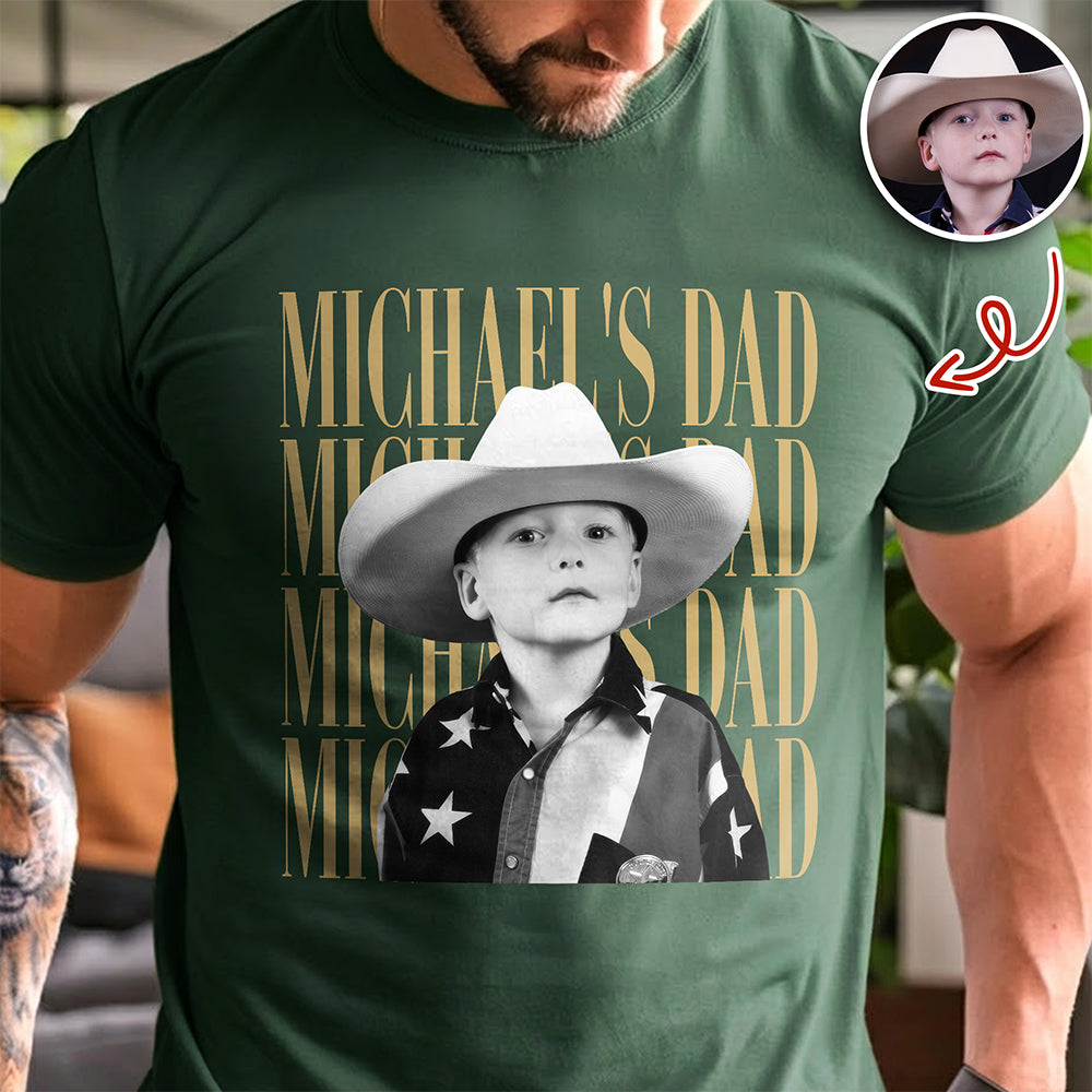 Personalized Vintage Photo Dad, Mom Comfort Shirt HA75 921446