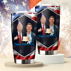 Custom Photo Trump Stand With My Mom, My Dad For Mother's Day Fat Tumbler LM32 65317