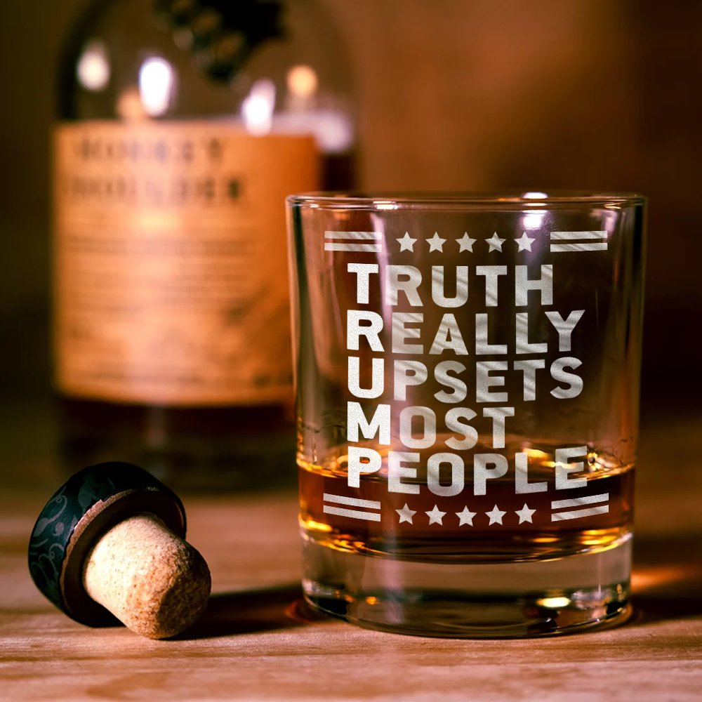 Truth Really Upsets Most People Print Rock Glass HA75 62582