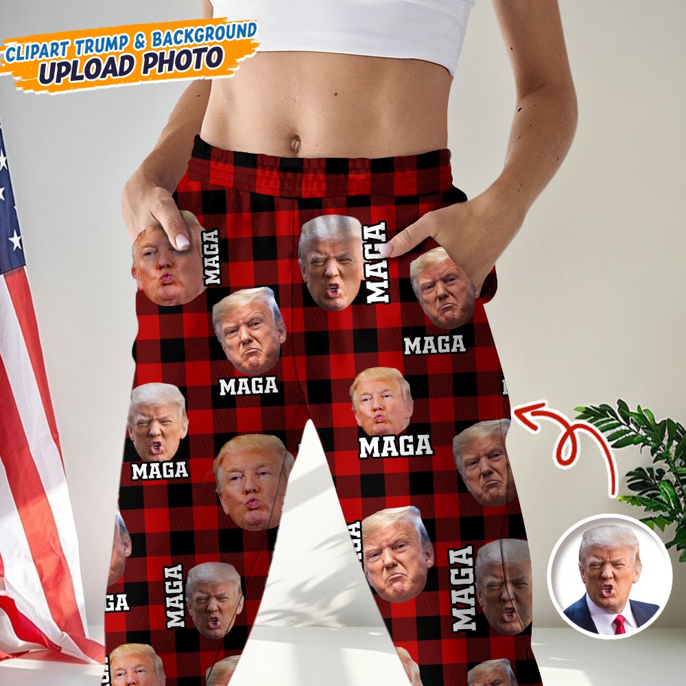 Custom Trump Photo Trump MAGA Sweatpants Funny Gift HA75 67190