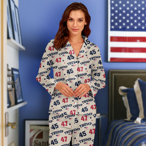 Trump The 45th and 47th President's Legacy in Republican Politics Pajamas LM32 65197